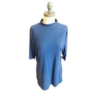 Torrid Size 2X Rib Super Soft Navy Blue Knit Plus Size Top NWT
